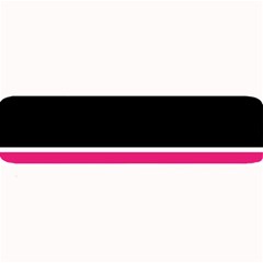 Black Pink Line White Large Bar Mats by Mariart