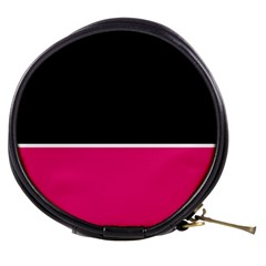 Black Pink Line White Mini Makeup Bags by Mariart