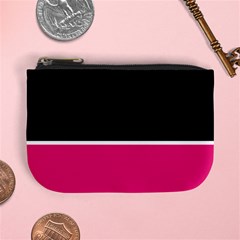 Black Pink Line White Mini Coin Purses by Mariart