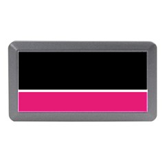 Black Pink Line White Memory Card Reader (mini) by Mariart