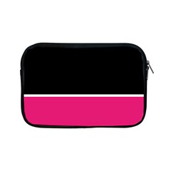 Black Pink Line White Apple Ipad Mini Zipper Cases by Mariart