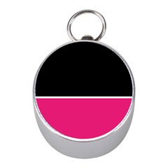 Black Pink Line White Mini Silver Compasses by Mariart