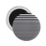 Black White Line 2.25  Magnets Front