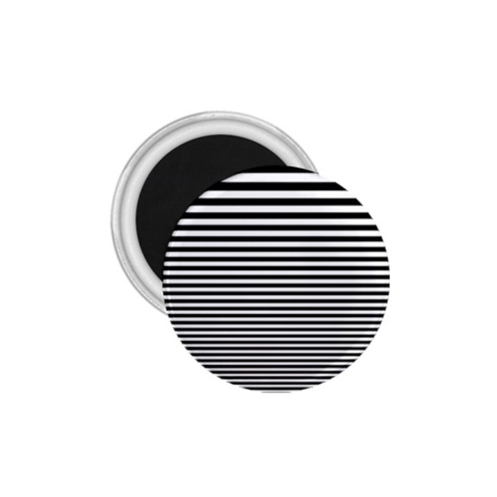 Black White Line 1.75  Magnets