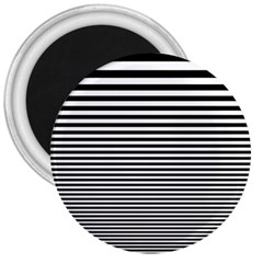 Black White Line 3  Magnets by Mariart