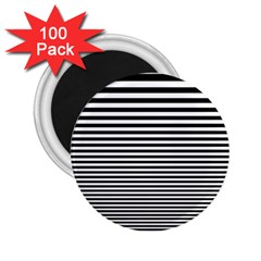 Black White Line 2 25  Magnets (100 Pack)  by Mariart