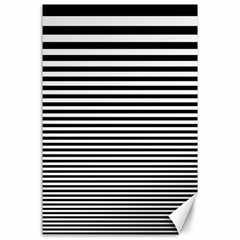 Black White Line Canvas 24  X 36  by Mariart