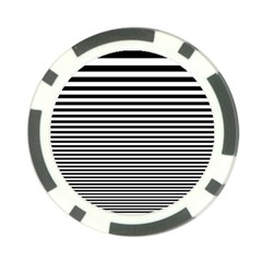 Black White Line Poker Chip Card Guard by Mariart