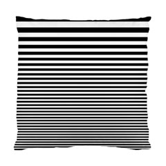 Black White Line Standard Cushion Case (one Side) by Mariart