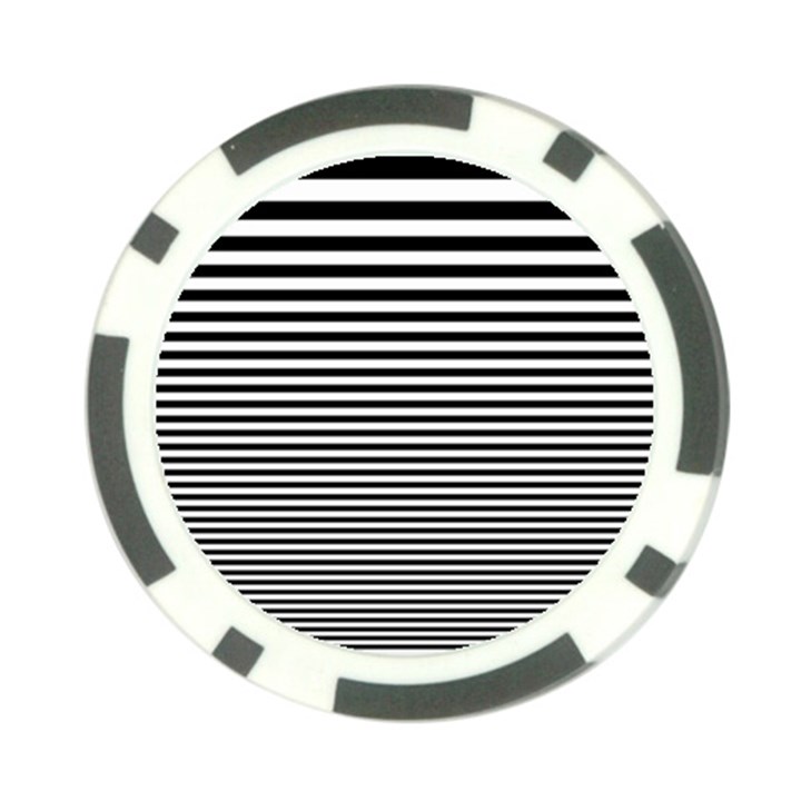 Black White Line Poker Chip Card Guard (10 pack)