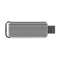 Black White Line Portable Usb Flash (one Side) by Mariart