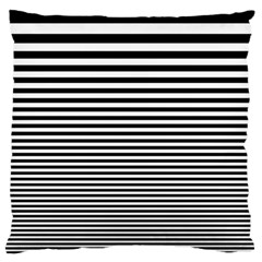 Black White Line Large Flano Cushion Case (one Side) by Mariart