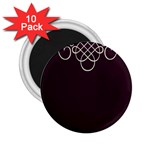 Black Cherry Scrolls Purple 2.25  Magnets (10 pack)  Front