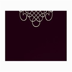 Black Cherry Scrolls Purple Small Glasses Cloth by Mariart