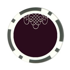 Black Cherry Scrolls Purple Poker Chip Card Guard (10 Pack) by Mariart