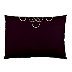 Black Cherry Scrolls Purple Pillow Case (two Sides) by Mariart