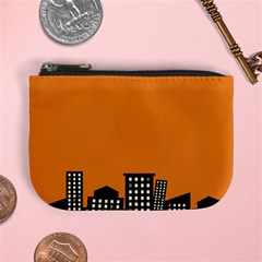 City Building Orange Mini Coin Purses by Mariart