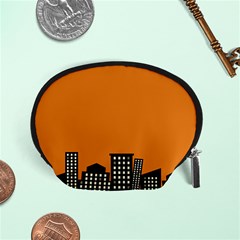 City Building Orange Accessory Pouches (small)  by Mariart