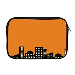 City Building Orange Apple Macbook Pro 17  Zipper Case by Mariart