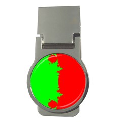 Critical Points Line Circle Red Green Money Clips (round)  by Mariart