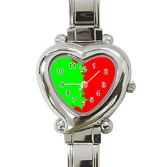 Critical Points Line Circle Red Green Heart Italian Charm Watch by Mariart