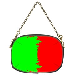 Critical Points Line Circle Red Green Chain Purses (one Side)  by Mariart