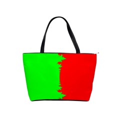 Critical Points Line Circle Red Green Shoulder Handbags by Mariart