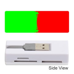 Critical Points Line Circle Red Green Memory Card Reader (stick)  by Mariart