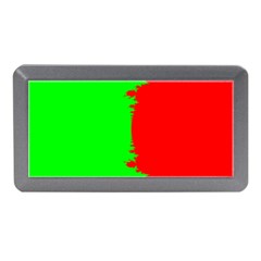 Critical Points Line Circle Red Green Memory Card Reader (mini) by Mariart