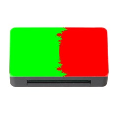 Critical Points Line Circle Red Green Memory Card Reader With Cf by Mariart