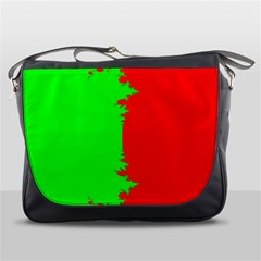 Critical Points Line Circle Red Green Messenger Bags by Mariart