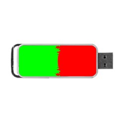 Critical Points Line Circle Red Green Portable Usb Flash (two Sides) by Mariart