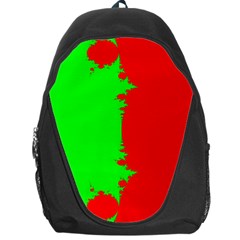 Critical Points Line Circle Red Green Backpack Bag