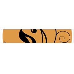 Black Brown Floral Symbol Flano Scarf (large) by Mariart