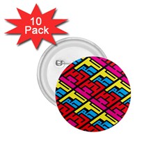 Color Red Yellow Blue Graffiti 1 75  Buttons (10 Pack) by Mariart