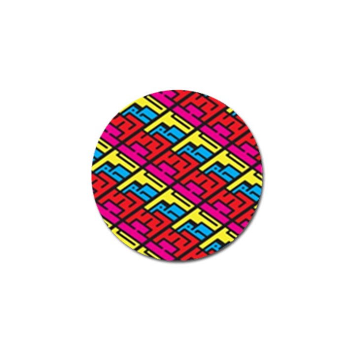 Color Red Yellow Blue Graffiti Golf Ball Marker (4 pack)