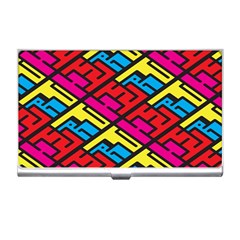 Color Red Yellow Blue Graffiti Business Card Holders by Mariart