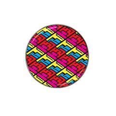 Color Red Yellow Blue Graffiti Hat Clip Ball Marker (10 Pack) by Mariart