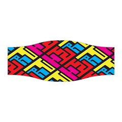 Color Red Yellow Blue Graffiti Stretchable Headband by Mariart