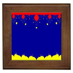 Critical Points Line Circle Red Blue Yellow Framed Tiles by Mariart