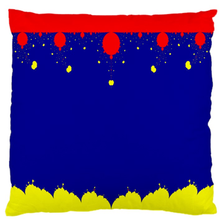 Critical Points Line Circle Red Blue Yellow Large Flano Cushion Case (Two Sides)