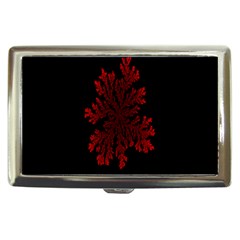 Dendron Diffusion Aggregation Flower Floral Leaf Red Black Cigarette Money Cases by Mariart