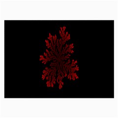 Dendron Diffusion Aggregation Flower Floral Leaf Red Black Large Glasses Cloth by Mariart