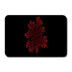 Dendron Diffusion Aggregation Flower Floral Leaf Red Black Plate Mats by Mariart