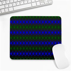 Diamond Alt Blue Green Woven Fabric Large Mousepads by Mariart