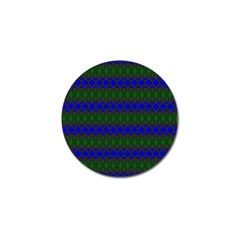 Diamond Alt Blue Green Woven Fabric Golf Ball Marker by Mariart