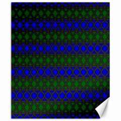 Diamond Alt Blue Green Woven Fabric Canvas 20  X 24   by Mariart