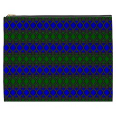 Diamond Alt Blue Green Woven Fabric Cosmetic Bag (xxxl)  by Mariart