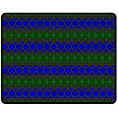 Diamond Alt Blue Green Woven Fabric Double Sided Fleece Blanket (medium)  by Mariart