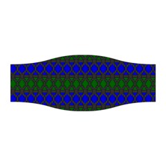 Diamond Alt Blue Green Woven Fabric Stretchable Headband